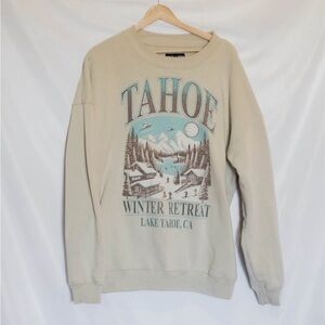 Graphic Lake Tahoe Unisex Crewneck Sweatshirt